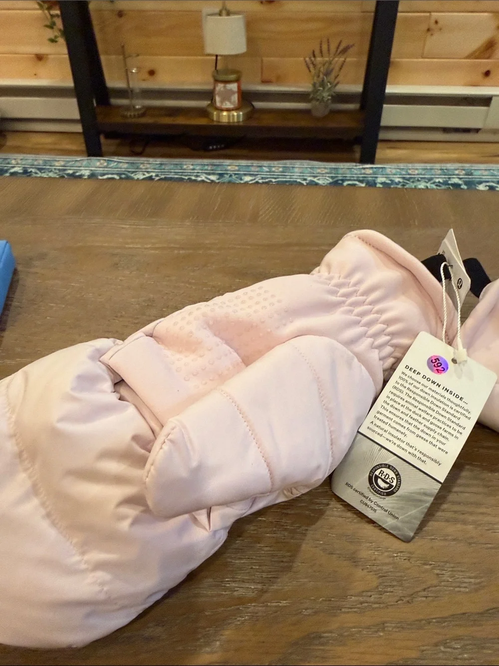 lululemon athletica Kids Light Pink Puffer Mittens